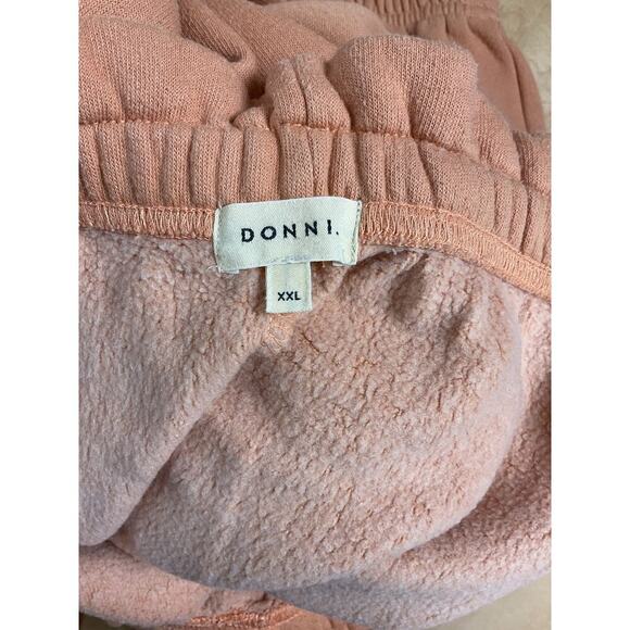 DONNI.  Women's Vintage Fleece Gem Sweatpants in Penny Size XXL NWOT - Picture 8 of 10